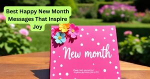 Best Happy New Month Messages That Inspire Joy