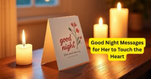 205+ Good Night Messages for Her to Touch the Heart