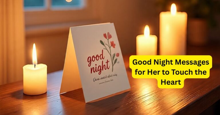 205+ Good Night Messages for Her to Touch the Heart