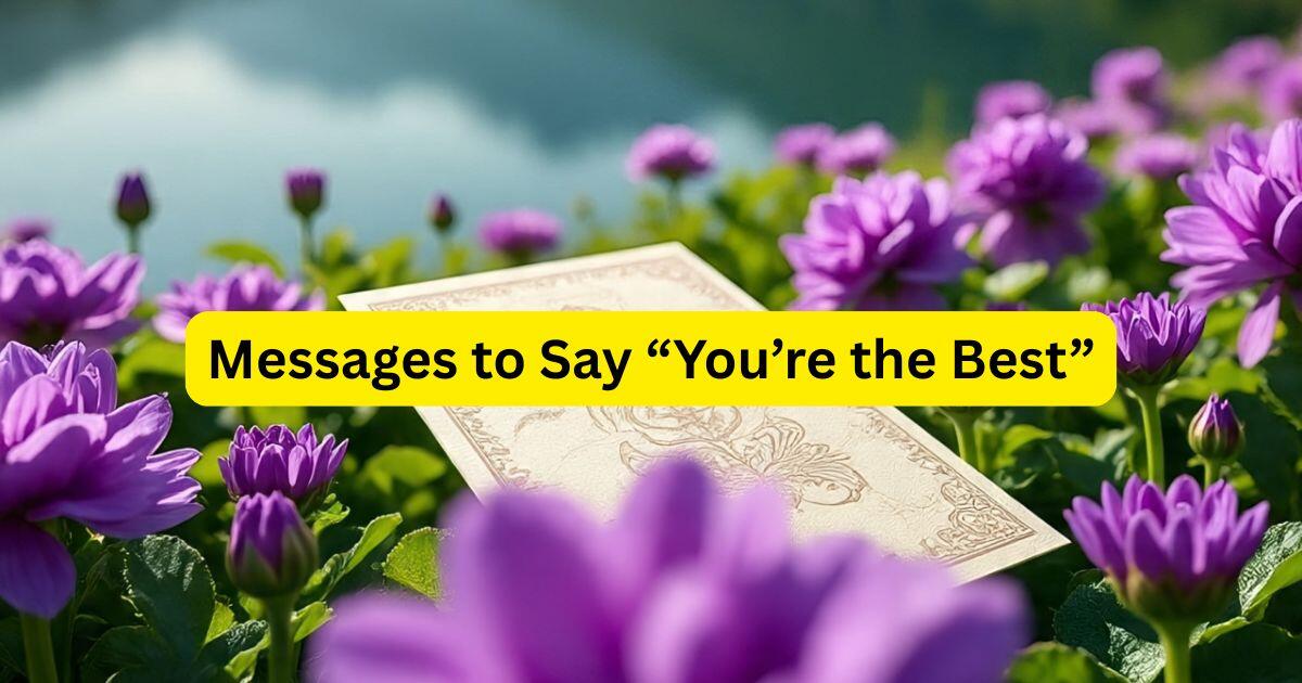 35+ Messages to Say “You’re the Best”