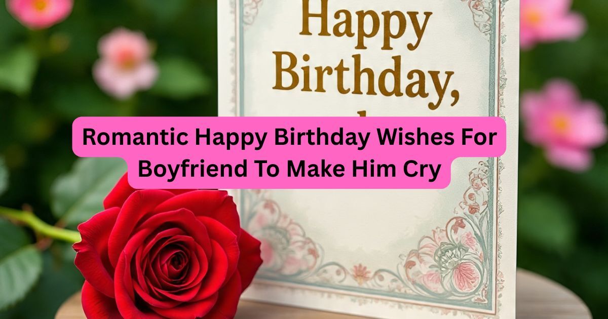 Romantic Happy Birthday Wishes For Boyfriend To Make Him Cry