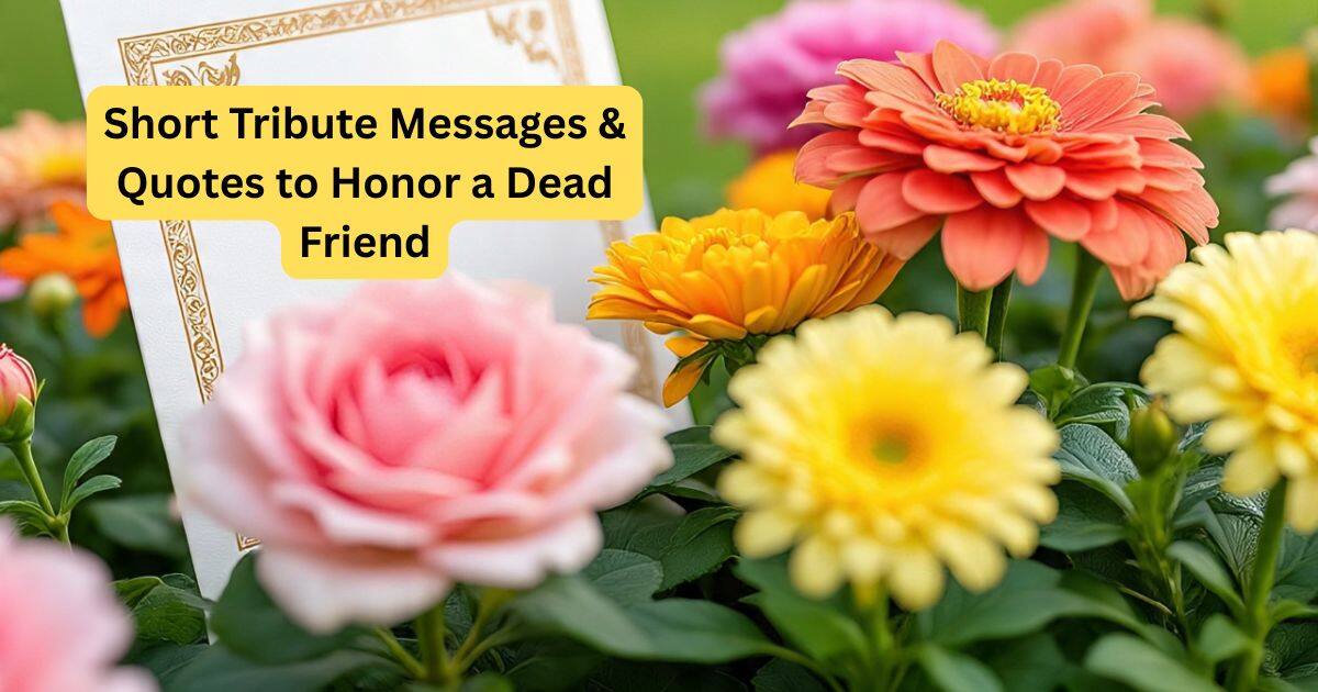 Short Tribute Messages & Quotes to Honor a Dead Friend