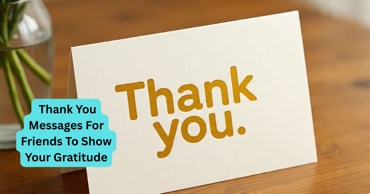 450+ Thank You Messages For Friends To Show Your Gratitude
