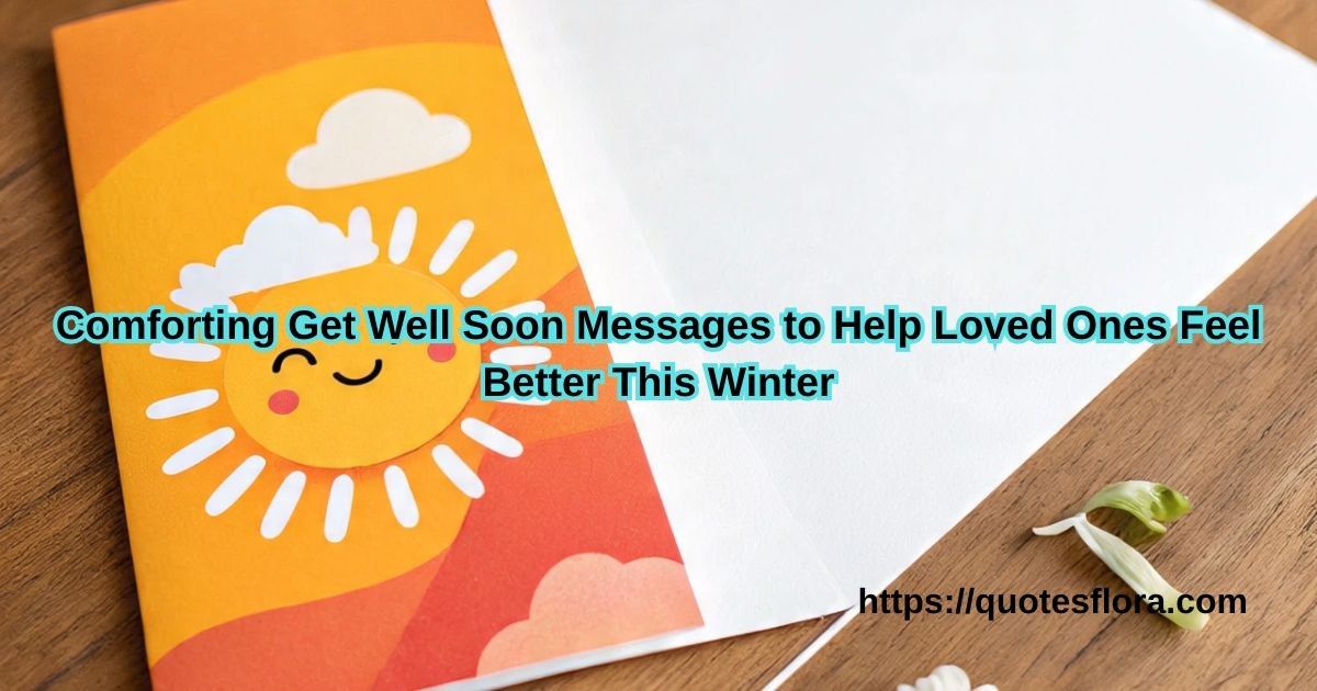 130+ Comforting Get Well Soon Messages to Help Loved Ones Feel Better This Winter