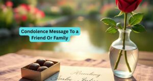 Condolence Message To a Friend Or Family