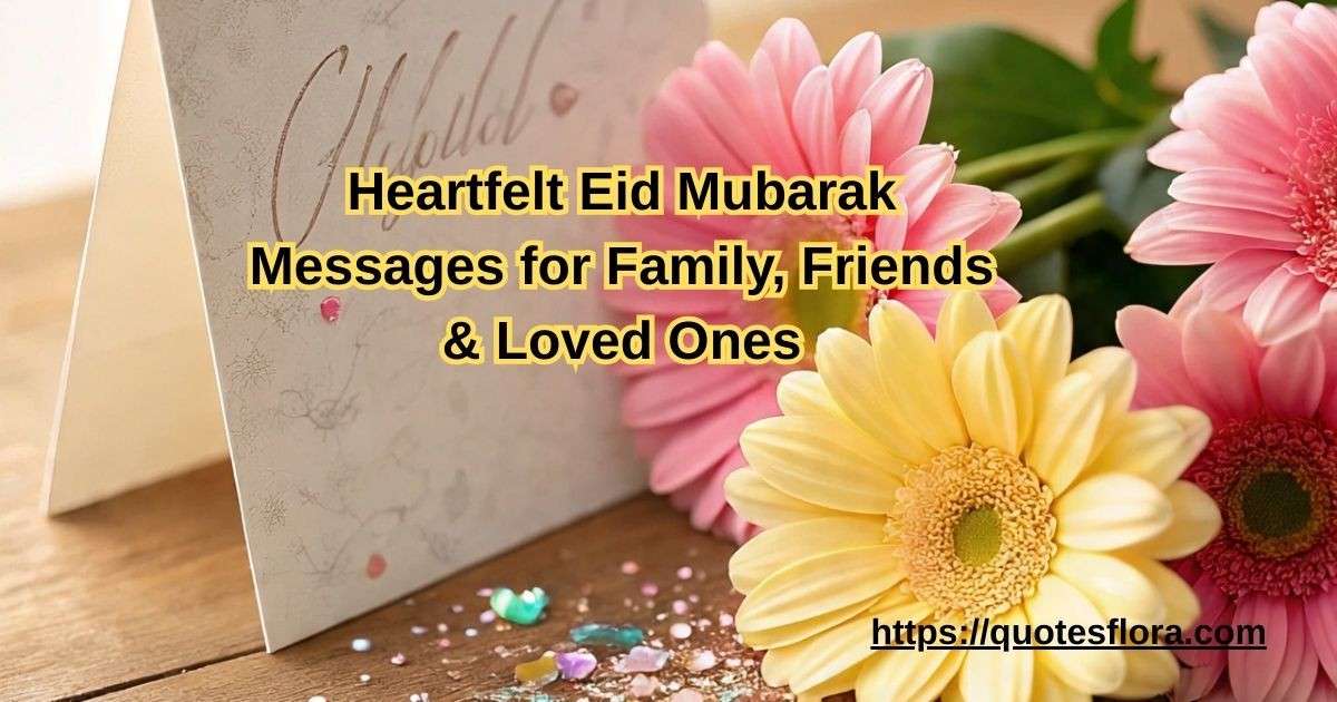 Heartfelt Eid Mubarak Messages for Family, Friends & Loved Ones