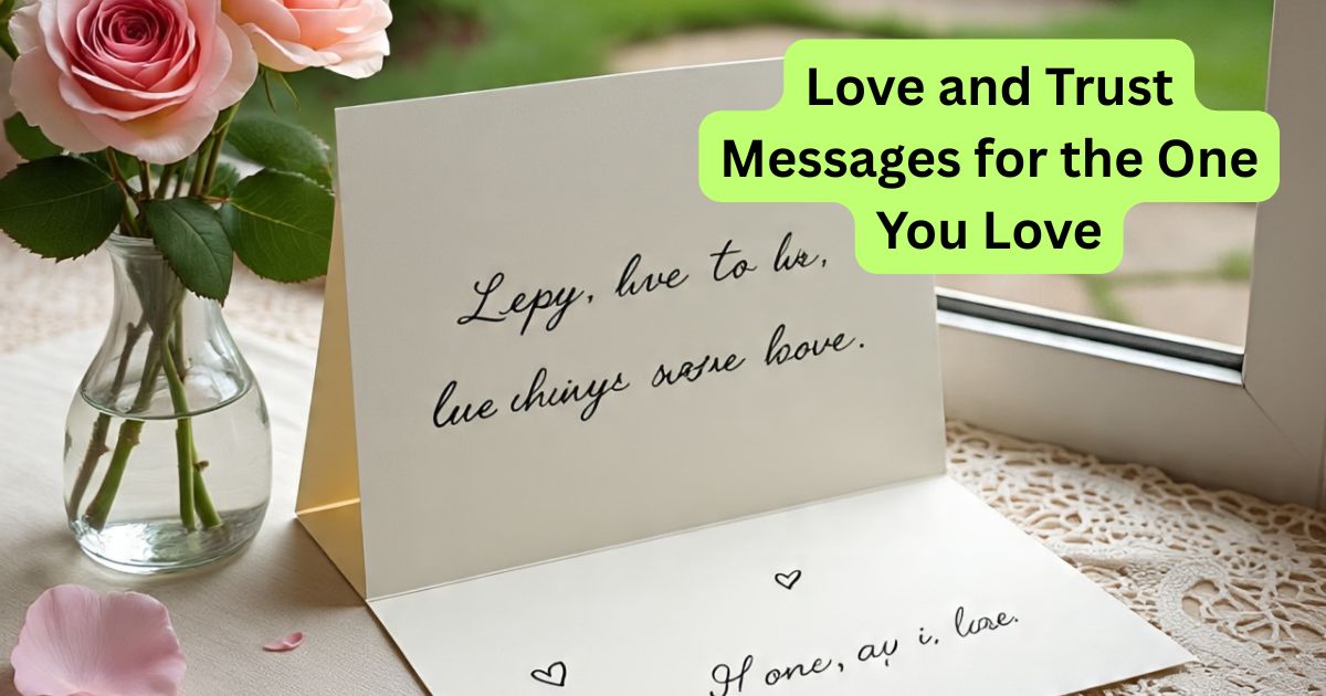 Love and Trust Messages for the One You Love