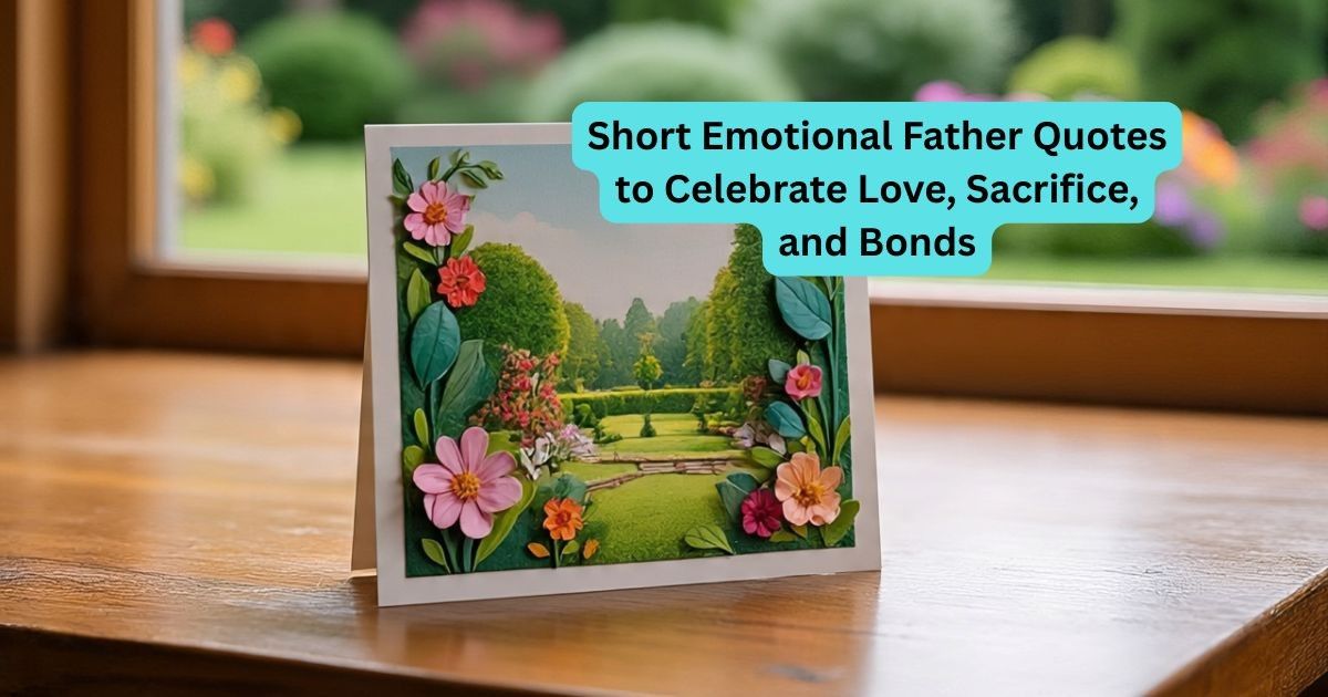 Short Emotional Father Quotes to Celebrate Love, Sacrifice, and Bonds