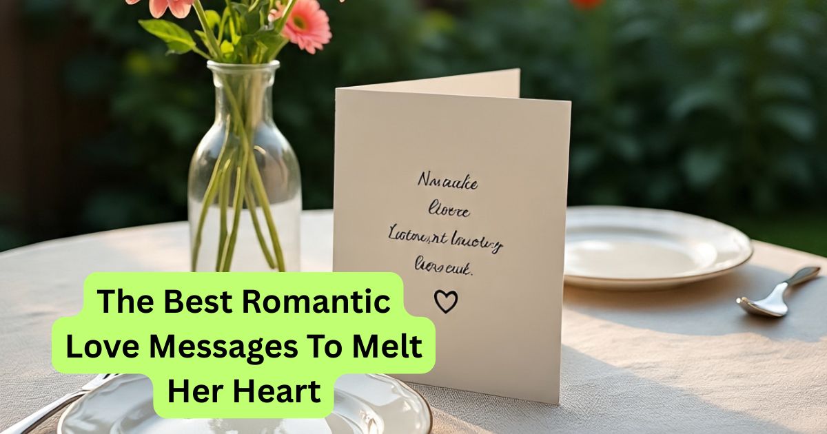The Best Romantic Love Messages To Melt Her Heart