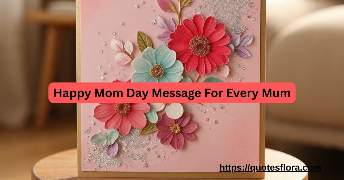 102+ Happy Mom Day Message For Every Mum
