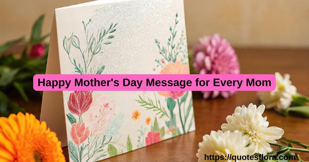 158+ Happy Mother's Day Message for Every Mom