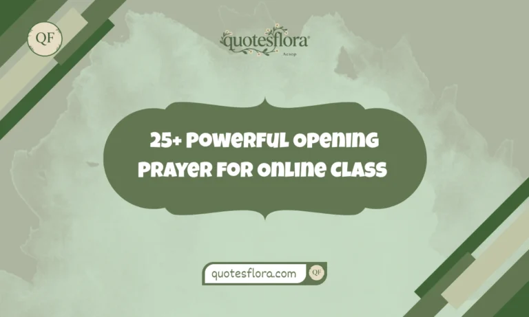 Opening Prayer for Online Class