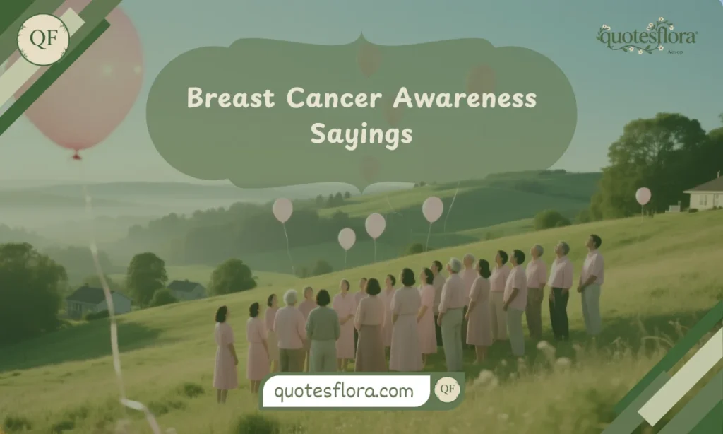 People releasing pink balloons during an awareness event, visually representing breast cancer quotes in a hopeful way.