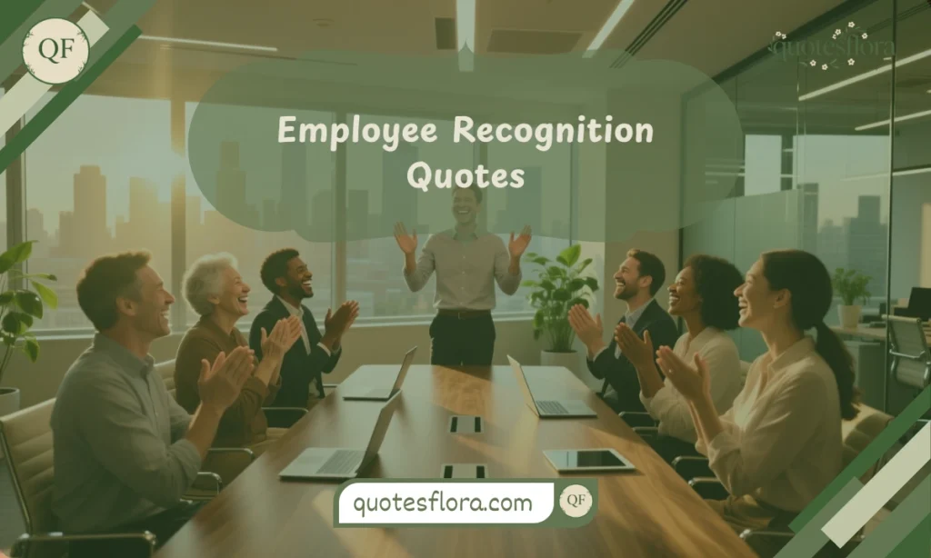 250+ Inspiring and Powerful Employee Appreciation Quotes for Workplace Motivation 2 A happy office team recognizing a colleague’s achievement, reflecting the spirit of employee appreciation quotes.