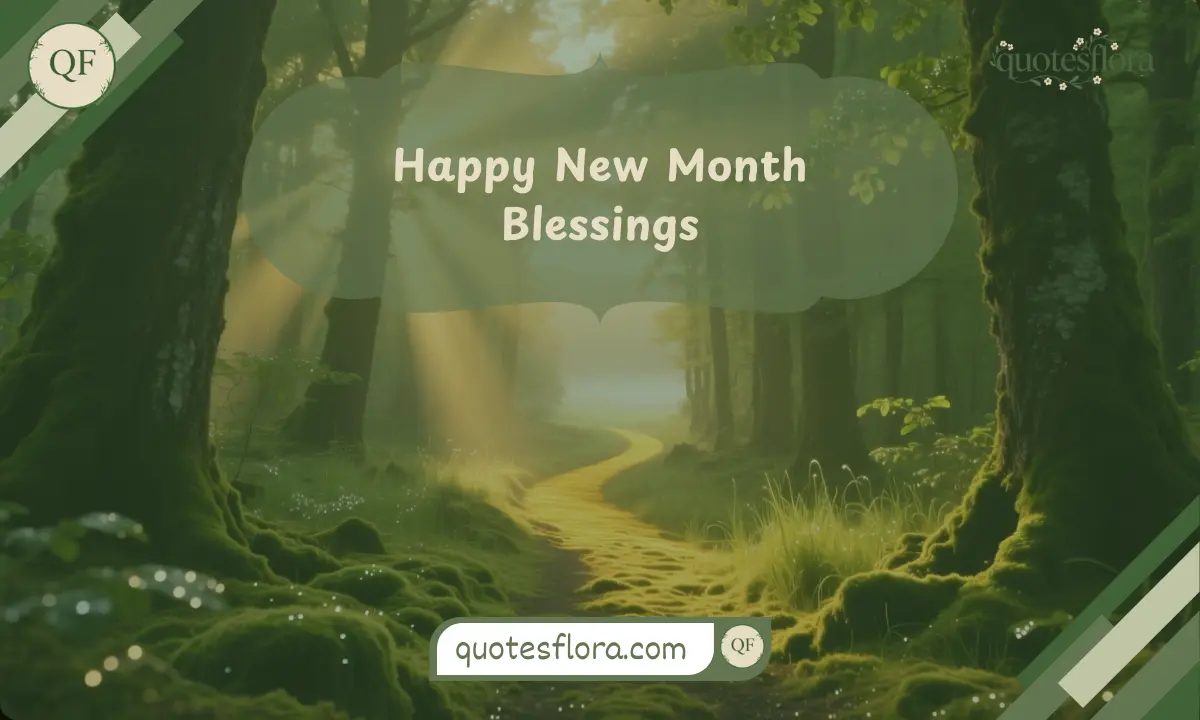 Sunlit forest pathway expressing warm happy new month blessings, connected to Happy New Month Prayer Messages.