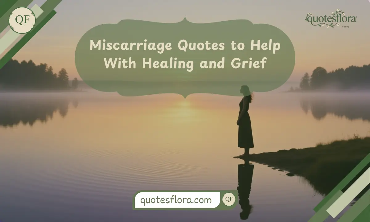 A calm lakeside at sunset representing healing miscarriage quotes that support emotional recovery and grief processing.
