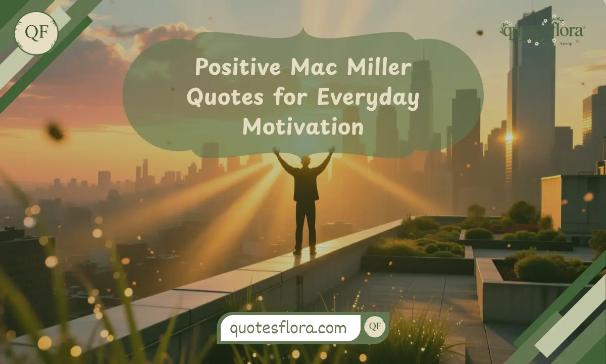 A sunrise rooftop view representing daily motivation connected to positive mac miller quotes.