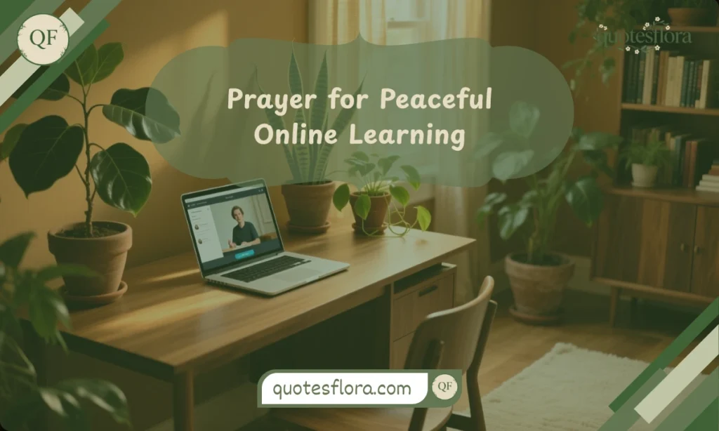 50+ Opening Prayer for Online Class with Scriptures 2 A quiet study space representing a prayer for peaceful online learning with a calming vibe similar to an Opening Prayer for Online Class theme.