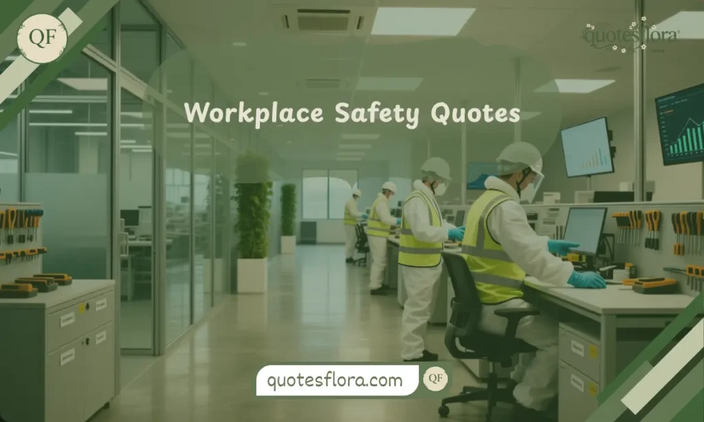 250+ Essential Inspiring Safety Quotes for Strong Workplace Awareness 2 A professional workplace scene showing employees using PPE and following protocols, representing workplace safety quotes naturally.