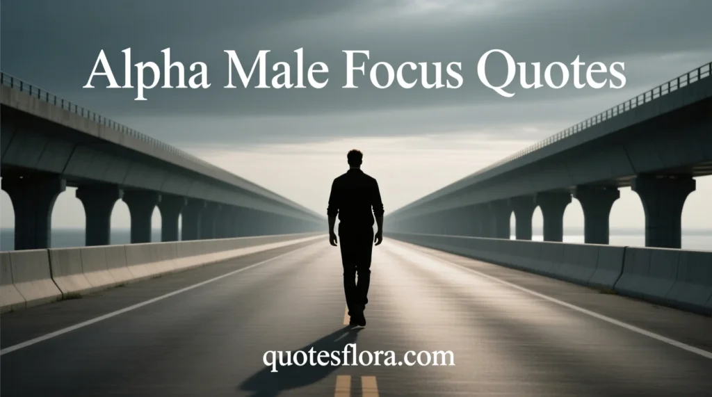 Alpha male quotes that emphasize focus, discipline, and mental toughness for success and leadership.