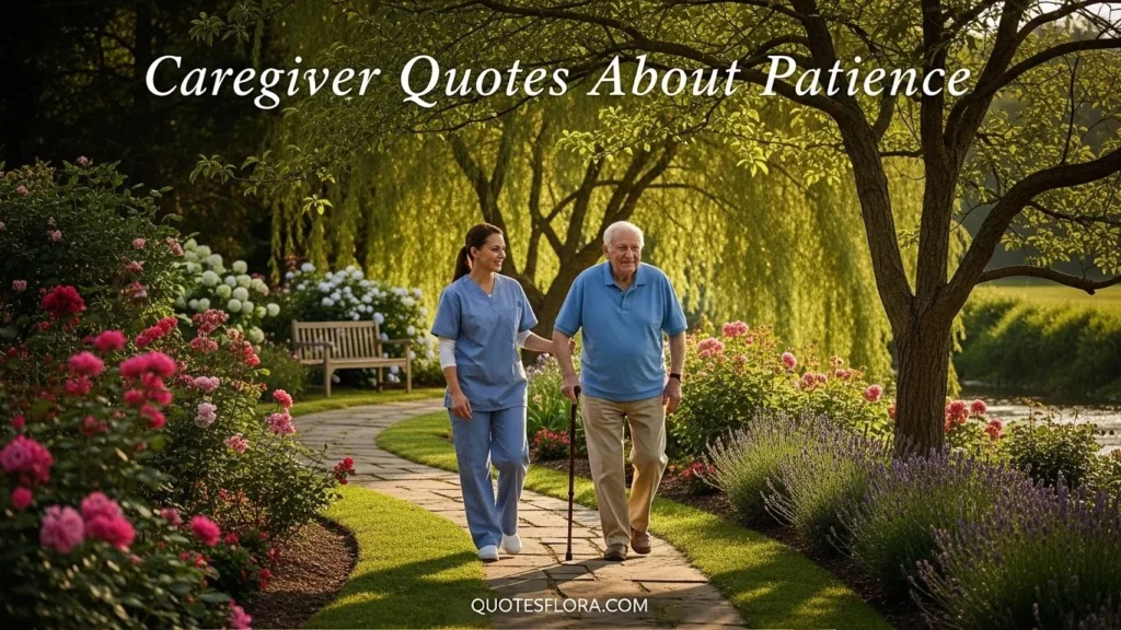 Caregiver quotes about patience highlighting kindness, endurance, and compassion in caregiving