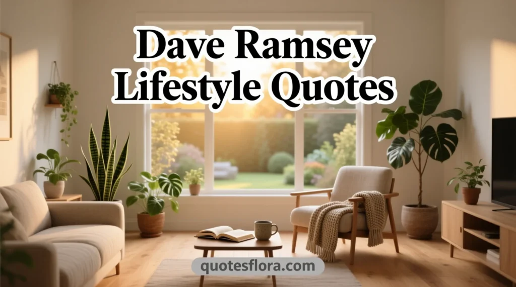 A minimalist living room symbolizing Dave Ramsey lifestyle quotes inspired by dave ramsey quotes.