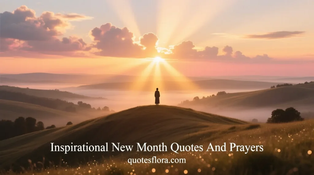 Uplifting Happy New Month Prayer Messages with inspirational quotes for faith, strength, and motivation.