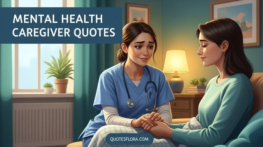 Mental health caregiver quotes offering emotional support, comfort, and understanding through caregiver quotes