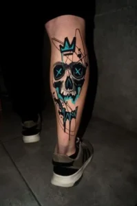 Calf Tattoo Design