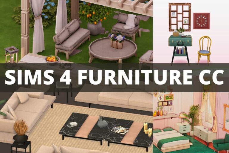 Sims 4 CC Furniture Sets: Items for Every Room
