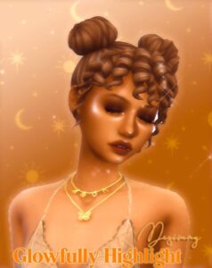 sims 4 golden highlight makeup