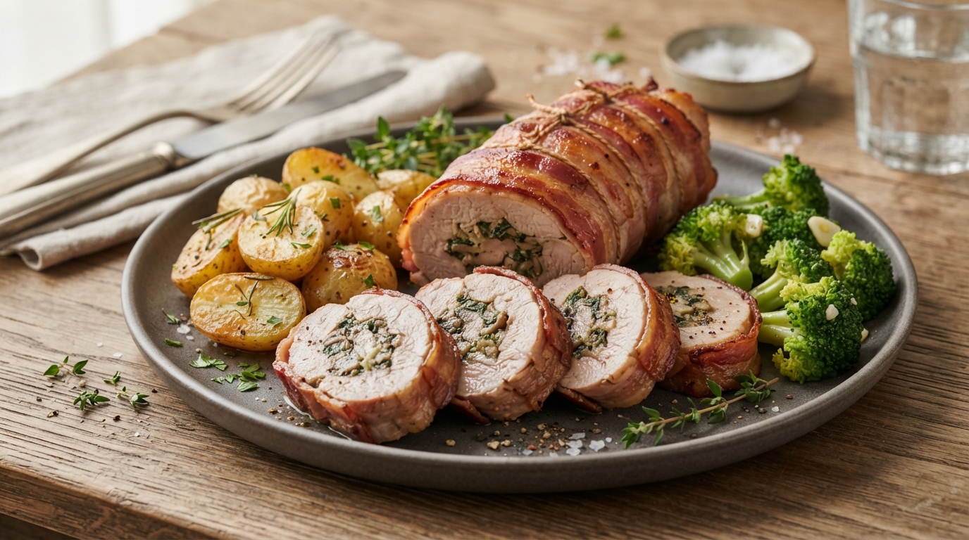 Bacon wrapped pork tenderloin wi… 202607290133