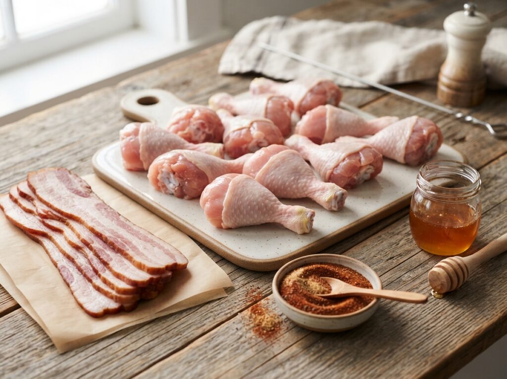 Bacon Wrapped Chicken Lollipops 2 Bacon Wrapped Chicken Ingredients 202607291424