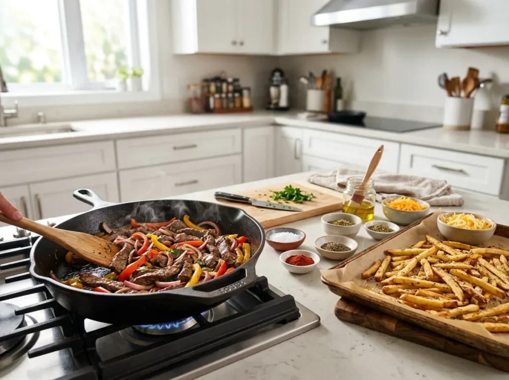 how-to-make-philly-cheesesteak-loaded-fries