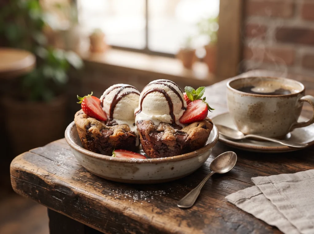 Brown Butter Brookie Cups 3 brown-butter-brookie-cups-with-vanilla-ice-cream