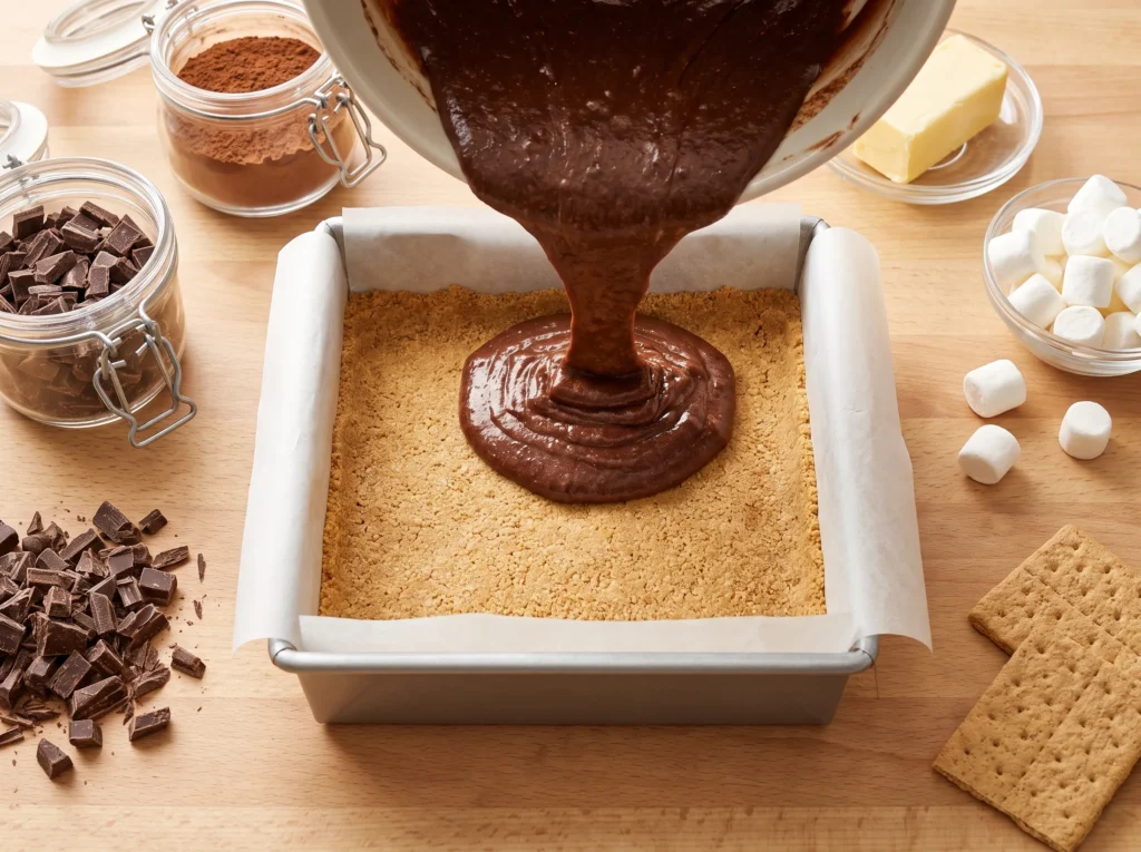 S'mores Brownies 2 how-to-make-smores-brownies