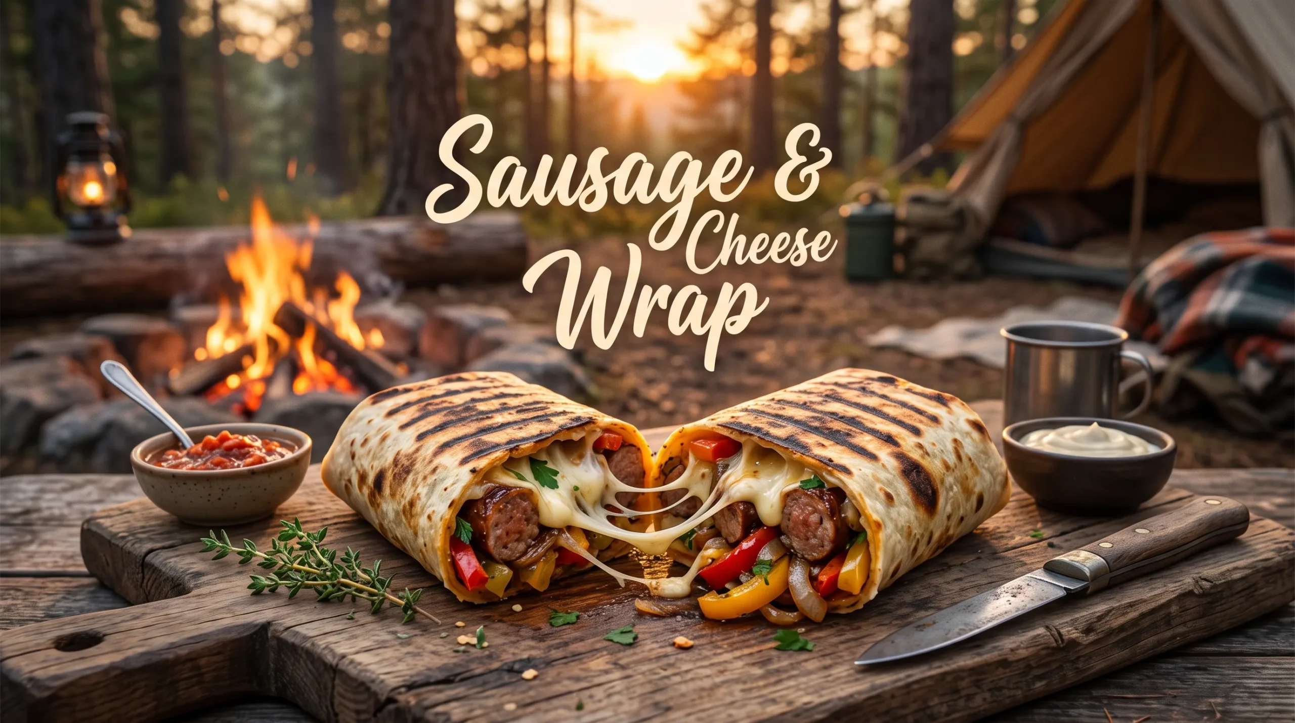campfire-stone-seared-sausage-cheese-wrap