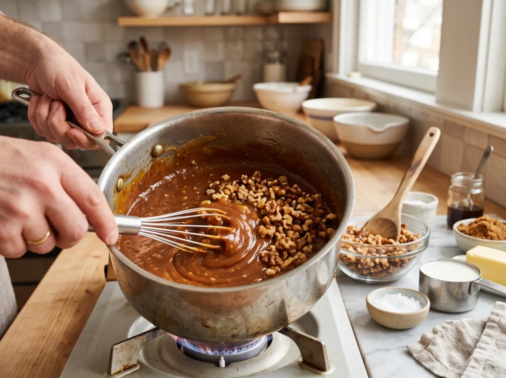 Walnut Caramel Cream Pie 2 how-to-make-walnut-caramel-cream-pie-filling