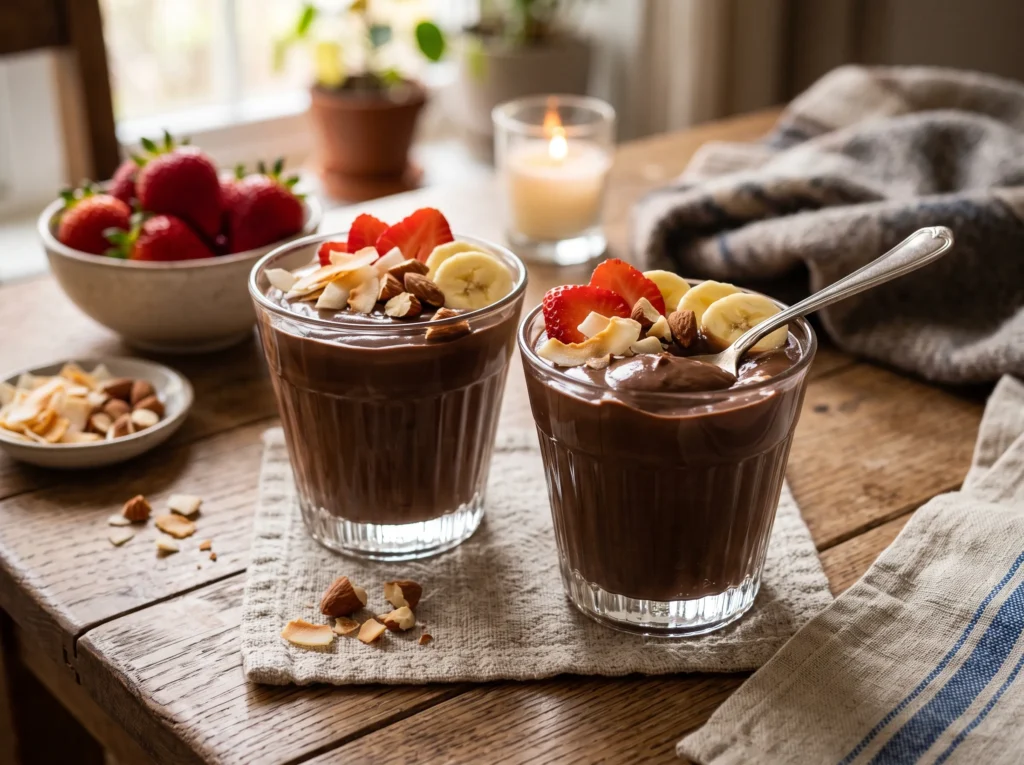 Silky Date & Cocoa Chocolate Pudding 3 silky-date-cocoa-chocolate-pudding-with-fresh-berries