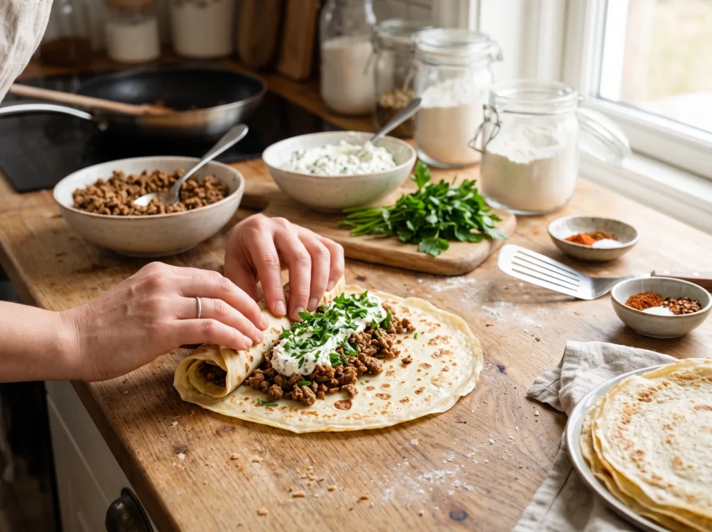 how-to-roll-savory-baked-meat-cheese-crepe-rolls
