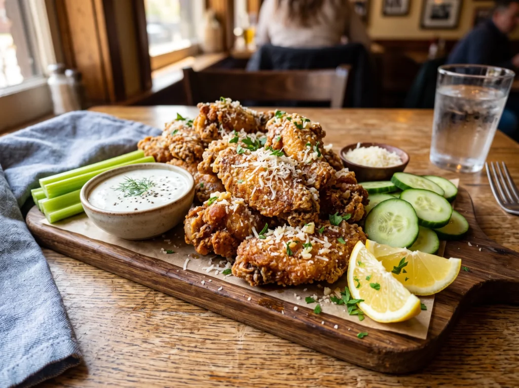 Garlic Parmesan Wings 3 garlic-parmesan-wings-with-ranch-dip