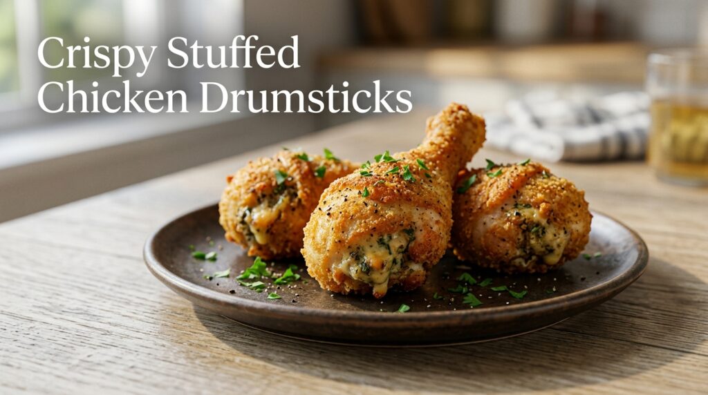 Crispy Stuffed Chicken Drumsticks 1 Generate ONE hero featured ima