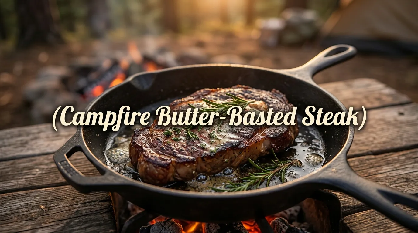 campfire-butter-basted-steak-recipe