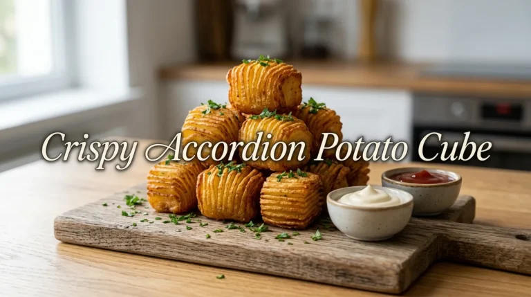 Deep-Fried Crispy Accordion Potato Cube
