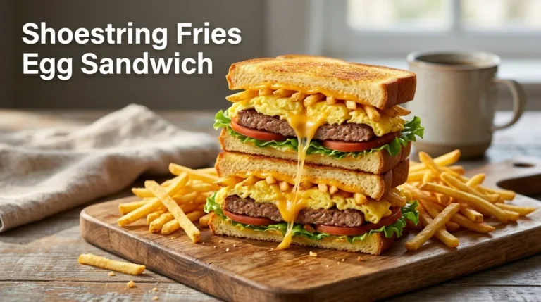 sausage-shoestring-fries-egg-sandwich