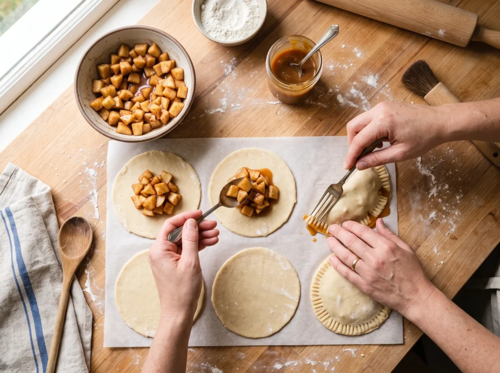 how-to-fill-caramel-apple-empanadas