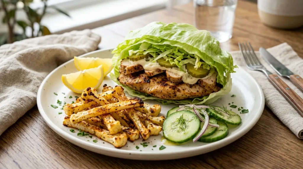 Zero Carb High Protein McChicken 3 zero-carb-high-protein-mcchicken-with-cauliflower-fries