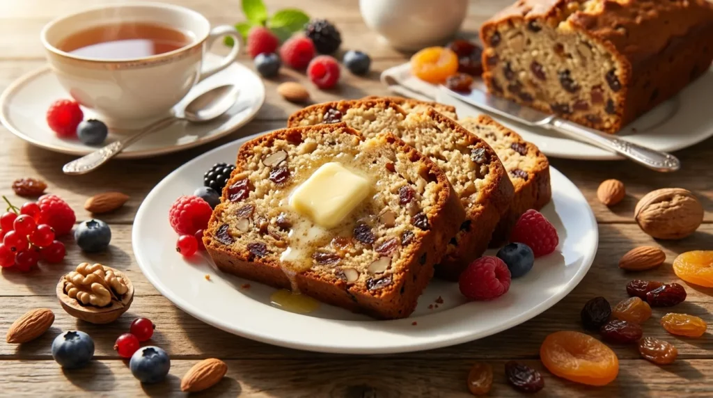 Fruit and Nut Loaf Cake 3 serving-fruit-and-nut-loaf-cake