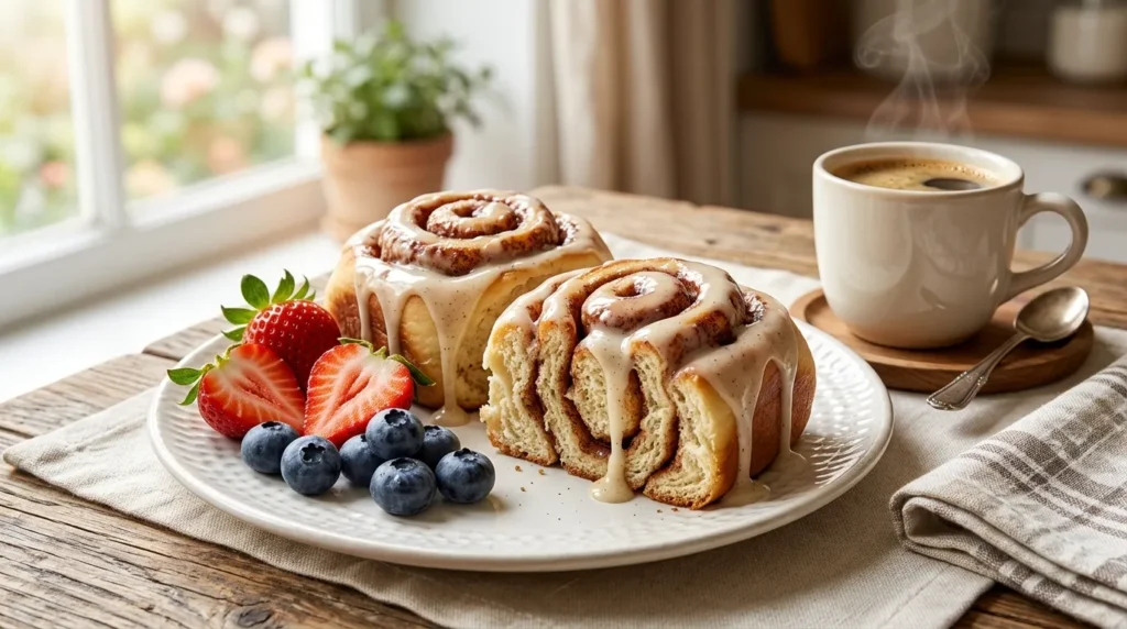 Cinnamon Roll Hack 3 sliced-bread-cinnamon-rolls-with-vanilla-glaze
