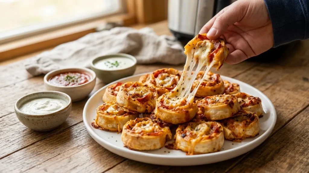 Air Fryer Pizza Roll-Ups 3 air-fryer-pizza-roll-ups-with-pizza-sauce